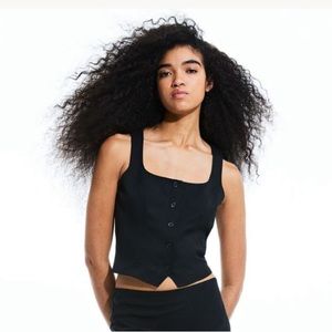 Black H&M Suit Vest Top